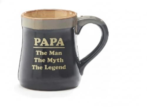 burton+BURTON 18oz Papa Mug, The Man The Myth The Legend Ceramic Coffee Cup in Decorative Gift Box B06XPHVHZG
