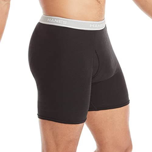 Hanes Men's Boxer Briefs, Cool Dri Moisture-Wicking Underwear, Cotton No-Ride-up for Men, Multi-Packs