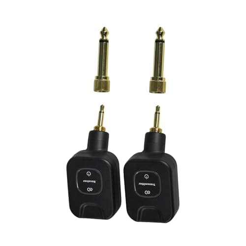 EROK WF-08 5.8GHz Wireless System for Guitar, Bass & Electric Instruments – 4.6ms Ultra-Low Latency, 48K/24bit, 30M Range, with Rechargeable Charging Case (WF-08)