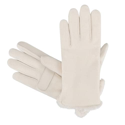 isotoner womens Stretch Fleece Gloves With Microluxe Lining and Smart Touch Technology