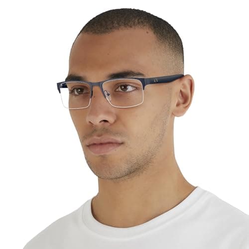 Armani Exchange mens Ax1068 Rectangular Prescription Eyewear Frames