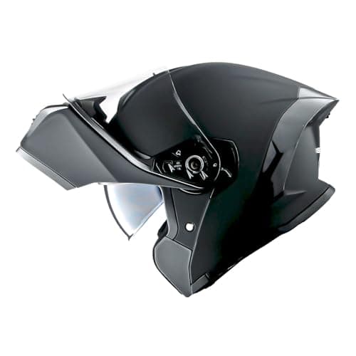 1Storm New Motorcycle Bike Modular Full Face Helmet Dual Visor Sun Shield: NOLED-X90 Matt Black
