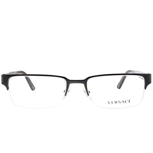 Versace VE 1184 1269 Brushed Brown Metal Rectangle Eyeglasses 53mm