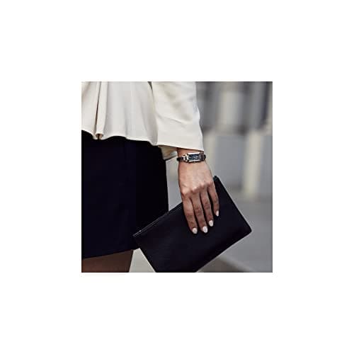 Bulova Ladies' Classic Diamond Dial Quartz Stainless Steel Watch, Rectangle, Mother-of-Pearl