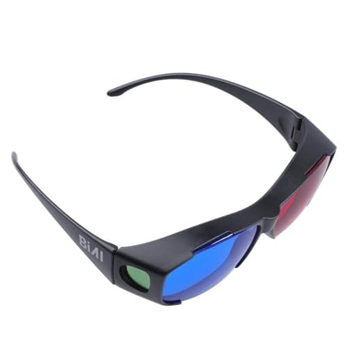 BIAL Red-blue 3D Glasses/Cyan Anaglyph Simple style 3D Glasses 3D movie game-Extra Upgrade Style