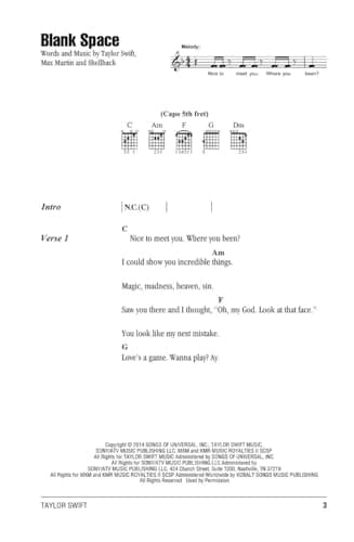 Taylor Swift Guitar Chord Songbook | 3rd Edition with 44 Songs, Lyrics and Chord Diagrams | Play Love Story, Shake It Off and You Belong with Me | Sheet Music for Guitarists