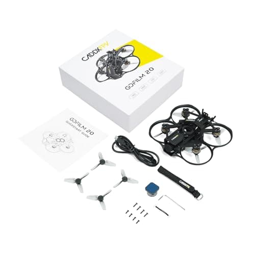 Caddxfpv Walksnail Gofilm 20 FPV Drone – 4K/60FPS Moolight Kit,Supports with camera for 4k recording,160°FOV micro drone with camera,Lightweight 115g racing drone,22ms Low Latency,ELRS Receiver,for Indoor & Outdoor FPV Flying
