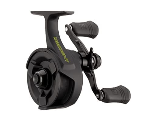 13 Fishing - Descent - Inline Ice Fishing Reel - 2.7:1 Gear Ratio - Right Hand Retrieve (Gen 2) - D2-2.7-RH, Black
