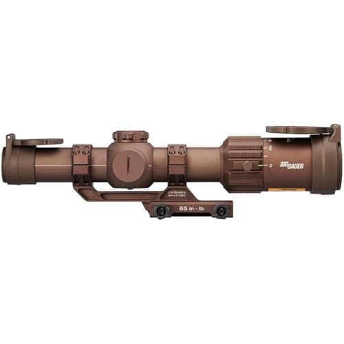 SIG SAUER Tango-MSR LPVO 1-6x24mm Waterproof Fogproof Rugged Tactical Hunting Rifle Scope | Second Focal Plane/SFP/F2 | Includes Alpha-MSR Aluminum Mount, Flip-Back Lens Covers