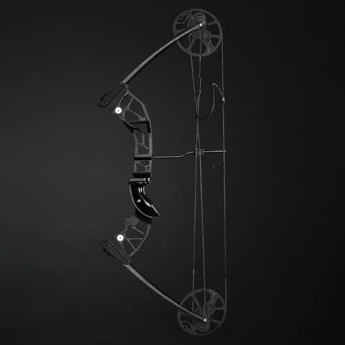 S F Archery Compound Bow Package for Adults and Teens,Shooting Practice Archery Hunting Accessories Hunting Gear，19”-30” Draw Length，20-70 Lbs Draw Weight，320 fps，Right Handed