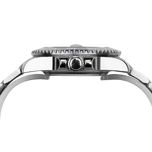 FANMIS GMT Master Sapphire Glass Blue and Black Ceramic Bezel Men's Silver Automatic Watch