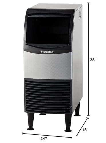 Scotsman UF0915A-1 15-Inch Air-Cooled Flake Undercounter Ice Maker Machine with 36 lb. Storage Capacity, 96 lbs/Day, 115v, NSF