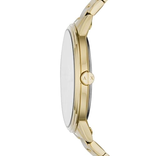 A|X Armani Exchange Men's Watch with Three-Hand Analog Display and Stainless Steel or Leather Band, Watch for Men