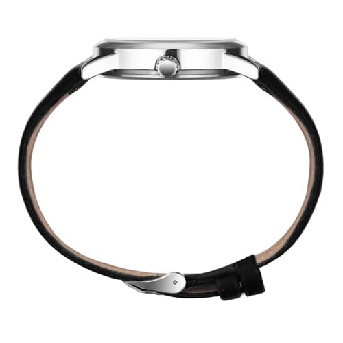 Kakabi Watch for Men, Easy Reader Unisex Analog Quartz Waterproof Wristwatch with Date and Leather Band, Casual Simple Fashion Mens Watches Gift