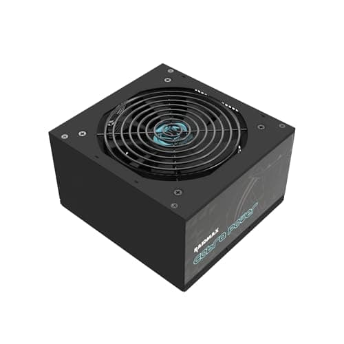 RAIDMAX Cobra ATX 3.1 PCIe Gen 5 Ready Power Supply, 80+ Gold Certified Gaming PSU, High-Performance Power Supply for Gaming PCs, RoHS, Active PFC, Black Flat Cables (RX750AED)