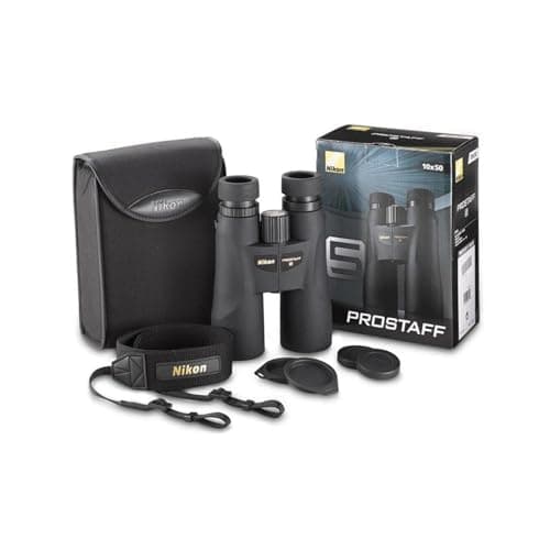 Nikon PROSTAFF 5 10x50mm Binoculars - High-Definition Multilayer-Coated Optics, Waterproof Fogproof Lightweight Outdoor Binoculars for Birdwatching, Hiking, Nature Observation (7572)