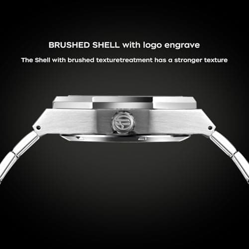 FORSINING Vintage Watch for Men Engraved Automatic Self-Wind Mechanical Big Dial Luminous Moon Phase Golden Hollow Tattoo Pattern Wrist Watches, Mechanical