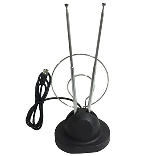 Trisonic Rabbit Ear Digital Ready TV Antenna HDTV VHF UHF with Coax Cable