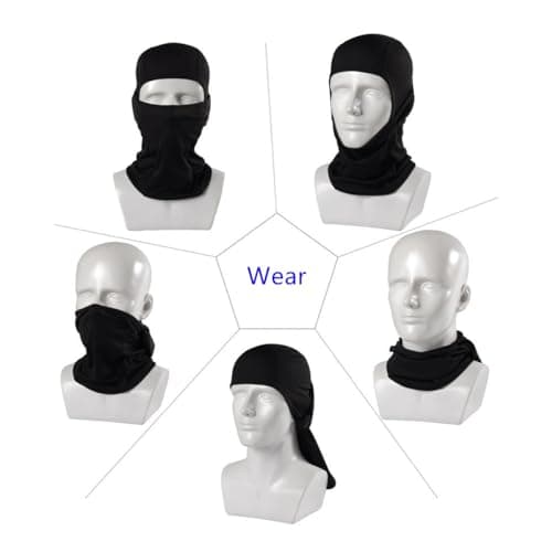 Ligart 4 Pieces Balaclava Mask Sun Protection Hood Face Cover Full Head Mask for Men and Women for Hunting Fishing Skiing