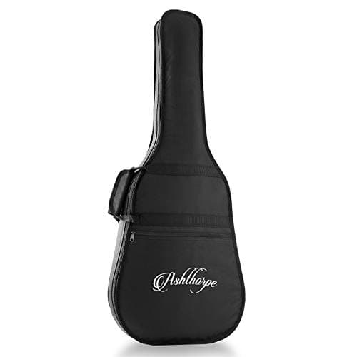 Ashthorpe Full-Size Dreadnought Acoustic-Electric Guitar Bundle - Premium Tonewoods - Brown