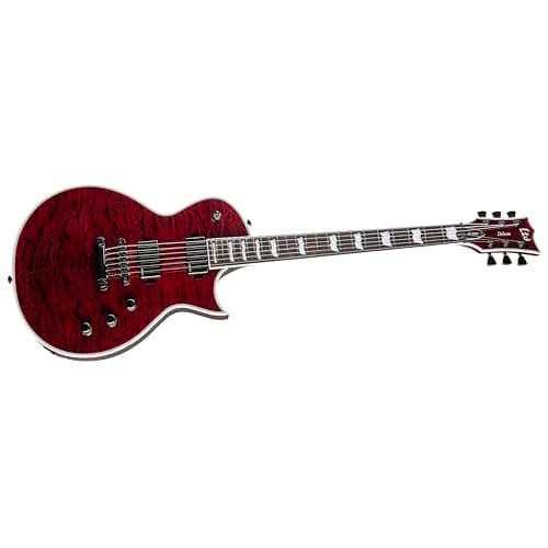 ESP LTD EC-1000QM Electric Guitar - See Thru Black Cherry