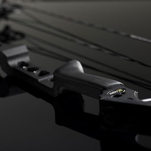 Genesis Gen-X Lightweight Compound Bow, Archery Hunting Bow for Adults w/Adjustable Riser, Cam Draw Weight, & Length, Draw Hand - Right, Black