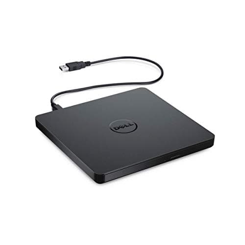 Dell USB Slim DVD +/- RW Drive DW316 - Plug and Play, 8 Watt Power Consumption, Windows 11 or below - Black