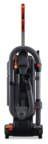 Hoover Commercial HushTone 13-Inch 2-Speed Upright Vacuum Cleaner with IntelliBelt, Quiet Bagged HEPA Filtered Professional Rated, 40-Foot Long Cord, CH54113, Gray/Orange