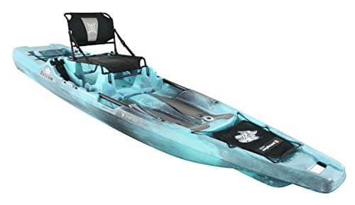 Perception Kayaks Outlaw 11.5 | Sit on Top Fishing Kayak | Fold Away Lawn Chair Seat | 4 Rod Holders | Integrated Tackle Trays | 11' 6"