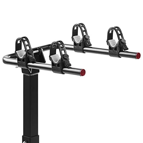 Retrospec Lenox 2-5 - Bike Hitch Rack for Cars, Trucks, SUVs with 2” Hitch | Foldable Steel Frame with Anti-Rattle Adapter, Tie Down Cradles and Straps - Fits Most Frames