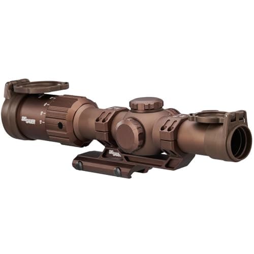 SIG SAUER Tango-MSR LPVO 1-6x24mm Waterproof Fogproof Rugged Tactical Hunting Rifle Scope | Second Focal Plane/SFP/F2 | Includes Alpha-MSR Aluminum Mount, Flip-Back Lens Covers