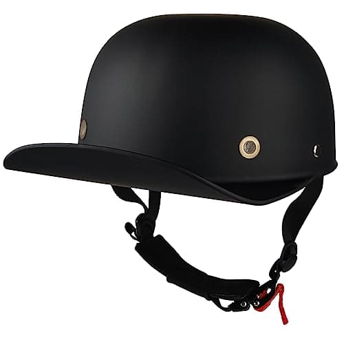 Vintage Motorcycle Helmet Men and Women Adults Open-Face Motorbike Helmets Retro Half Helmet Fashion Baseball Cap Casco DOT Approved