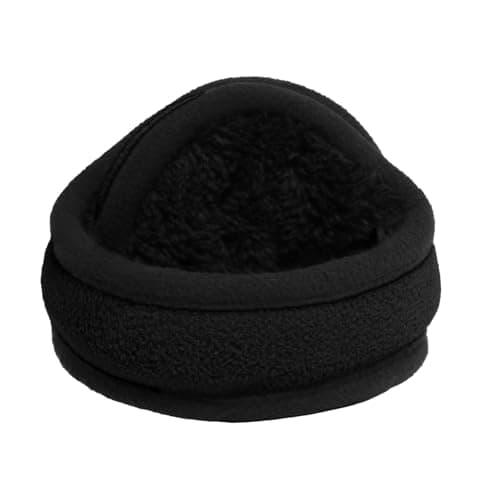 Timberland Men’s Foldable Tree Logo Ear Muffs - One Size, Soft Inner Cushion for Warmth, Easy to Carry, Cold Weather Fit