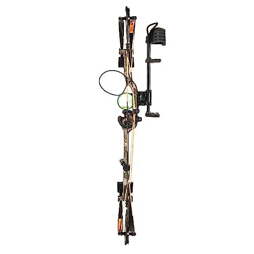 Bear Archery Royale Ready to Hunt Compound Bow Archery Set with Archery Accessories for Adults and Youths, 12”- 27” Draw Length, 5-50 Lbs Draw Weight, Up to 290 FPS