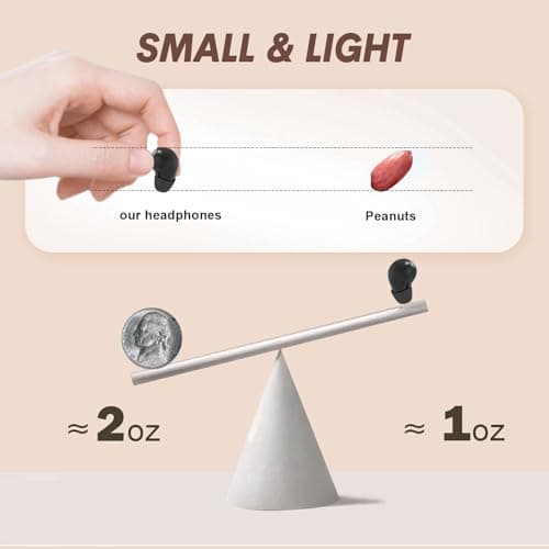 Yihou Invisible Small Mini Sleep Earbuds Headphones Wireless Bluetooth Comfortable Tiny Sleeping Smallest Low Profile Micro Discreet Hidden Kids Earbuds Ear Buds for Small Ear Canals Women Work