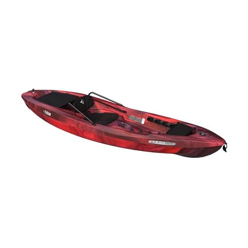 Pelican Seek 100X - Recreational Sit on top Kayak - Lightweight Smart Design - Adjustable Ergoform™ Seating System - 10 ft