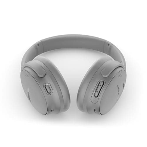 Bose QuietComfort Headphones - Wireless Bluetooth Headphones, Active Over Ear Noise Cancelling and Mic, USB-C Charging, Deep Bass, Up to 24 Hours of Playtime, Moonlight Grey - Limited Edition Color