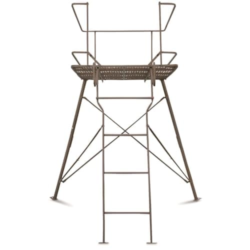 Guide Gear 6 Foot Tripod Hunting Tower Blind, 2-Man Stand Elevated, Hunting Gear Equipment Accessories, 4 by 4