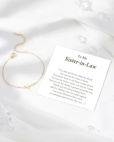 Religious Gifts Adjustable Dainty Cross Bracelet, Easter, Mother's Day, Christmas, Birthday, Lobster Clasp, 6.5" + 2" Tarsus Cross Bracelet for Women, Christian Gifts for Women B0FY3CMRT7