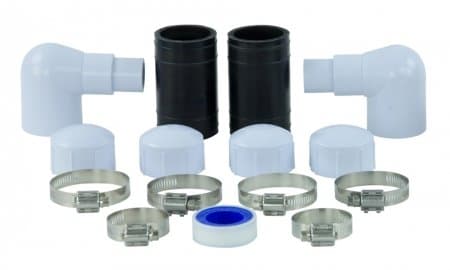 SunHeater Pool Heating System Two 2’ x 20’ Panels – Solar Heater for Inground and Aboveground Made of Durable Polypropylene, Raises Temperature, 6-10°F, S240U Black