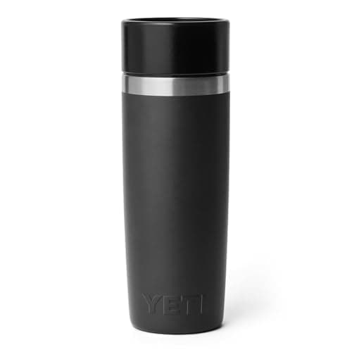 YETI Rambler 16 oz Travel Bottle, Stainless Steel, Vacuum Insulated with Leakproof Commuter Cap, Black