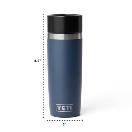 YETI Rambler 16 oz Travel Bottle, Stainless Steel, Vacuum Insulated with Leakproof Commuter Cap, Black