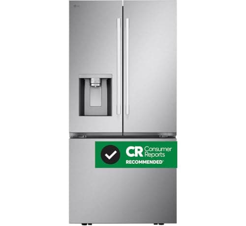 LG LF25H6330S 24.5 cu ft French Door Refrigerator – External Water & Ice Dispenser, White