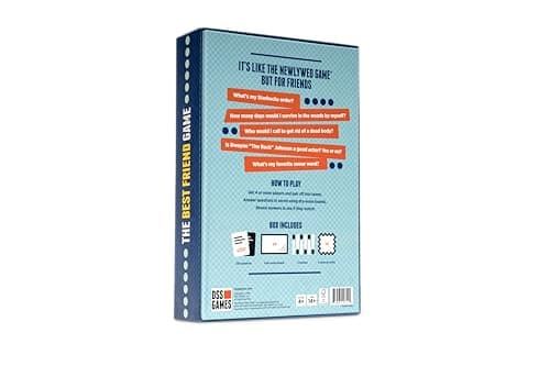 DSS Games The Best Friend Game: Think You Know Your Friends? [A Party Game | Card Game for Adults & Teens for Friends | Birthday Gift | Game Night]