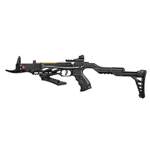 Bear X Desire XL Pistol Hunting Crossbow, Self-Cocking, Adjustable Stock up to 2.5", Compact Design, Includes 3 Premium Bolts, Dependable Accuracy