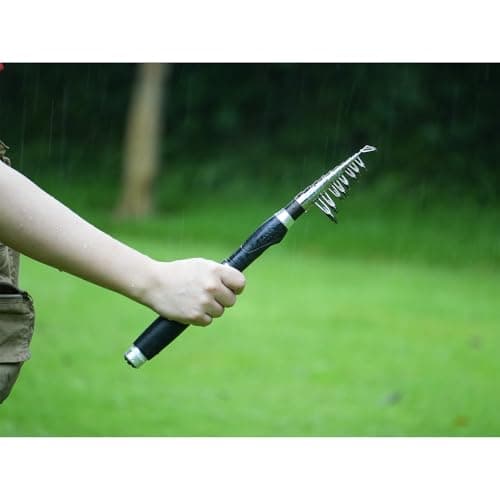 Fishing Pole Combo, 6.9ft 2Pcs Telescopic Rods Set, Collapsible Carbon Fiber Fishing Rod, Spinning Reel Set with Carrier Bag Freshwater Fishing Rod and Reel Combos Kits