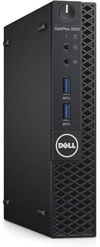 Dell Optiplex 3050 Mini Desktop Computer PC, Intel Core i5-6500, 8GB DDR4 RAM, 256GB SSD, Keyboard & Mouse, Windows 11 Pro (Renewed)