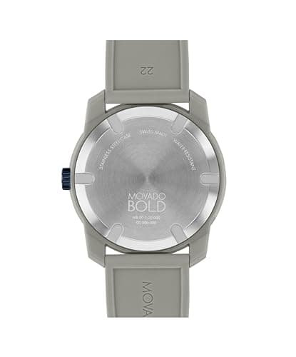 Movado Bold TR90 Ultra Modern Watch for Men and Women - Swiss Quartz 3H Movement, Leather Strap - Water Resistant 3ATM/30 Meters - Sporty Style Wristwatch for Everyone - 42mm