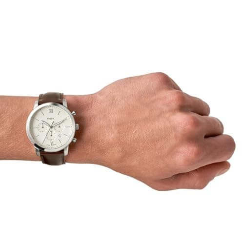 Fossil Men's Neutra Quartz Stainless Steel and Leather Chronograph Watch
