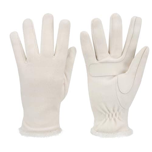isotoner womens Stretch Fleece Gloves With Microluxe Lining and Smart Touch Technology